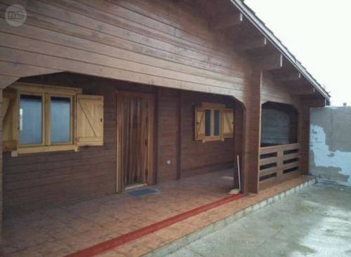 imagen 1 de Venta de terreno con casa de madera en Almodóvar del Pinar (Cuenca)